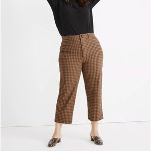Slim Emmett Wide-Leg Crop Pants | Plaid | Madewell
